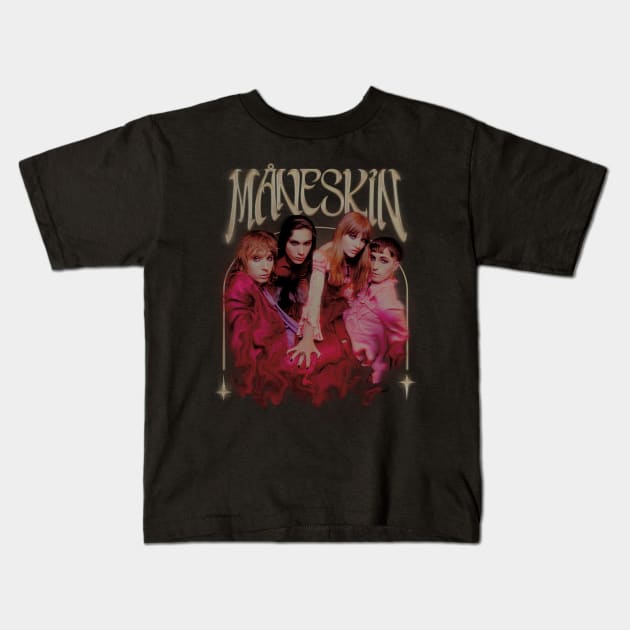 måneskin / i wanna be your slave / teatro d'ira - ver. 2 - maneskin T-Shirt Kids T-Shirt by mikakosmos